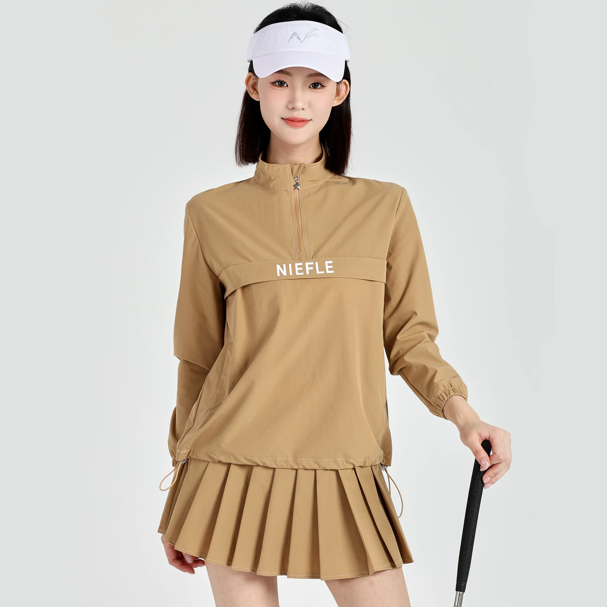 Golf Women's Winter New Style Long Sleeved Wear-resistant High-quality Fashion Versatile Short Skirt Outdoor Leisure Sports