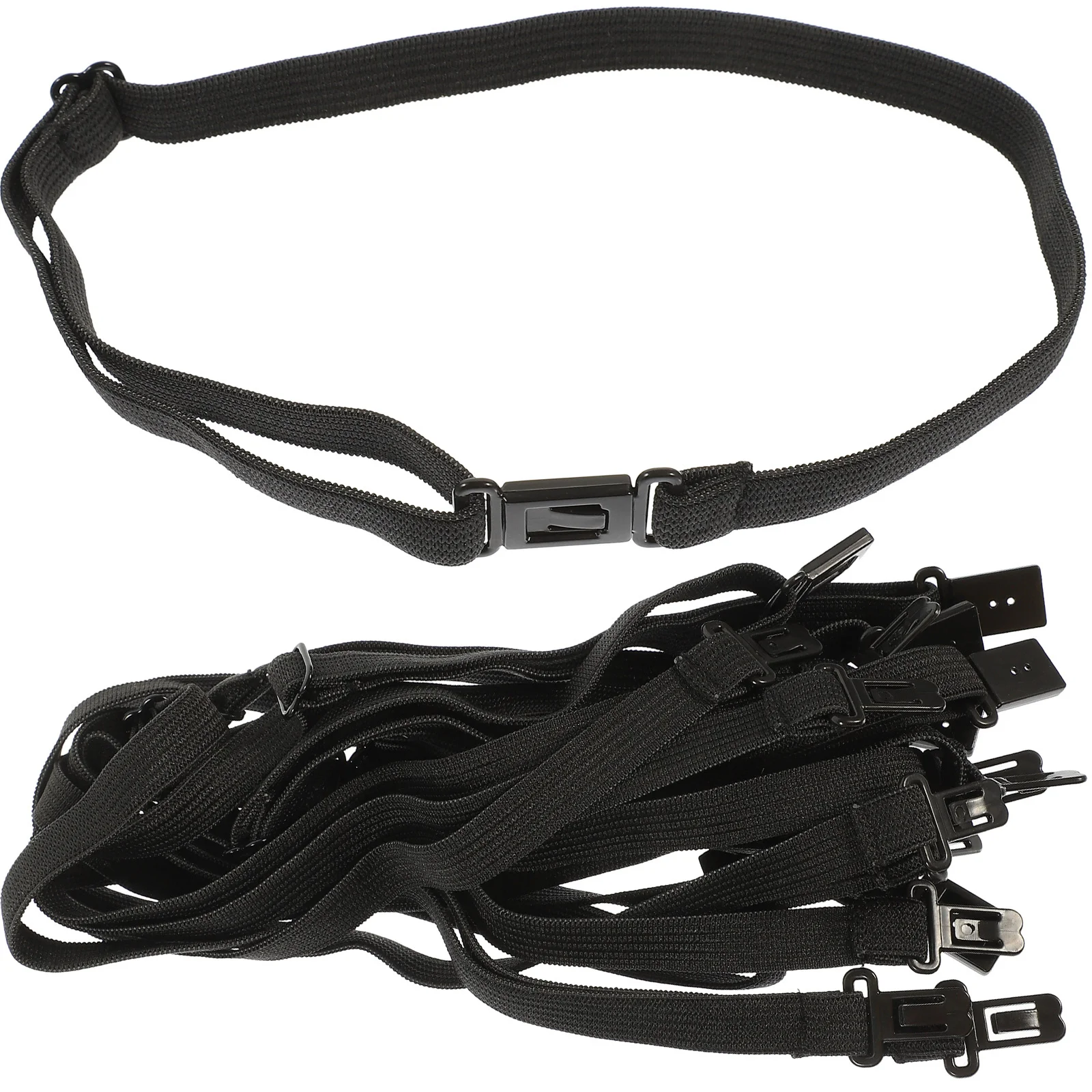 

10pcs Wear-Resistant Black Bow Tie Strap Adjustable Elastic Bowknot Band for DIY Party Comfortable Convenient Dressup Accessory