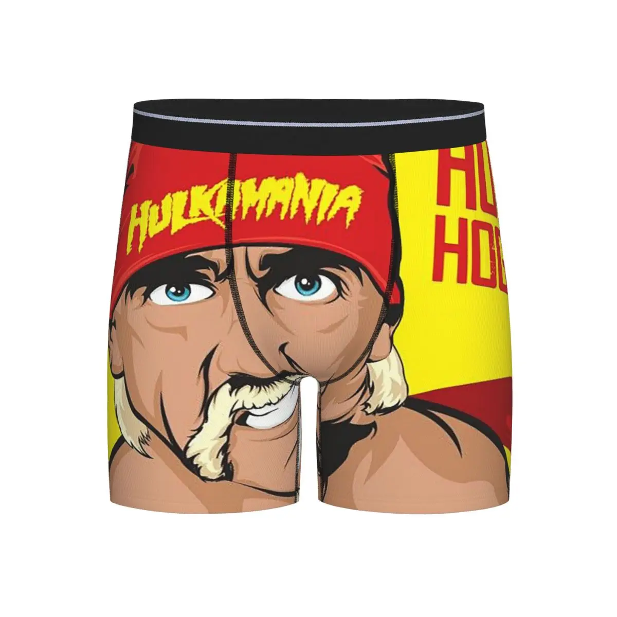 

Long Boxer Underpants Shorts Hulk Hogan Hulkamania Panties Men's Breathable Underwear for Homme Man Boyfriend Gift