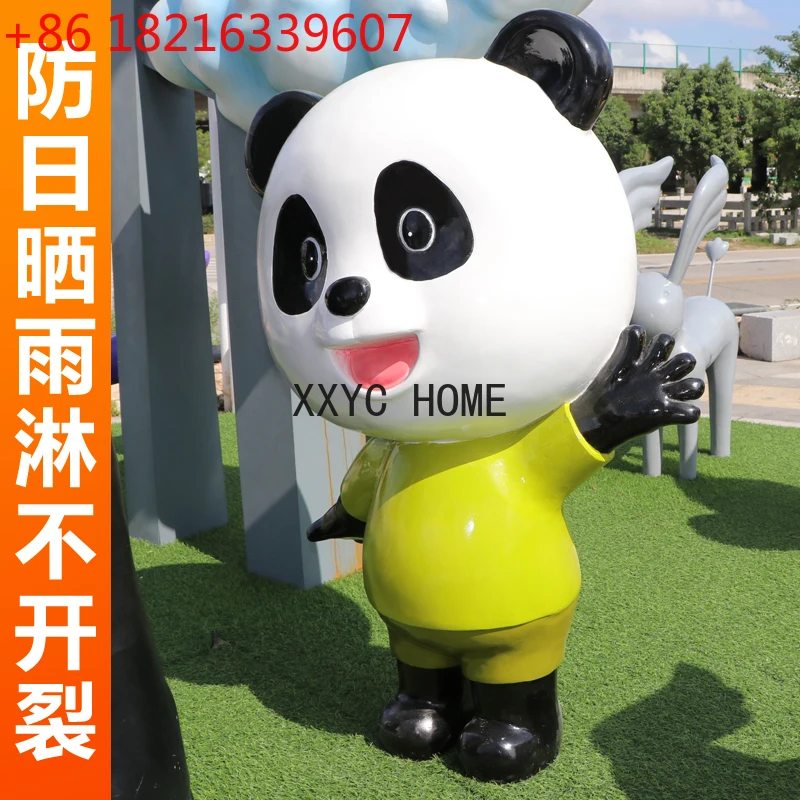 

Имитация животного: мультяшный медведь для декора торговых центров и украшения детских садов у входа