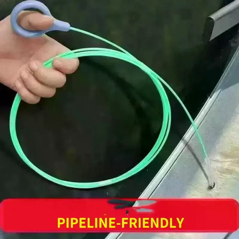 /5m Car Drain Dredge Cleaning Scrub Brush Auto Sunroof Long Hoses Detailing Cleaning Tool Spiral Cleaning Brush Drain Cleaner