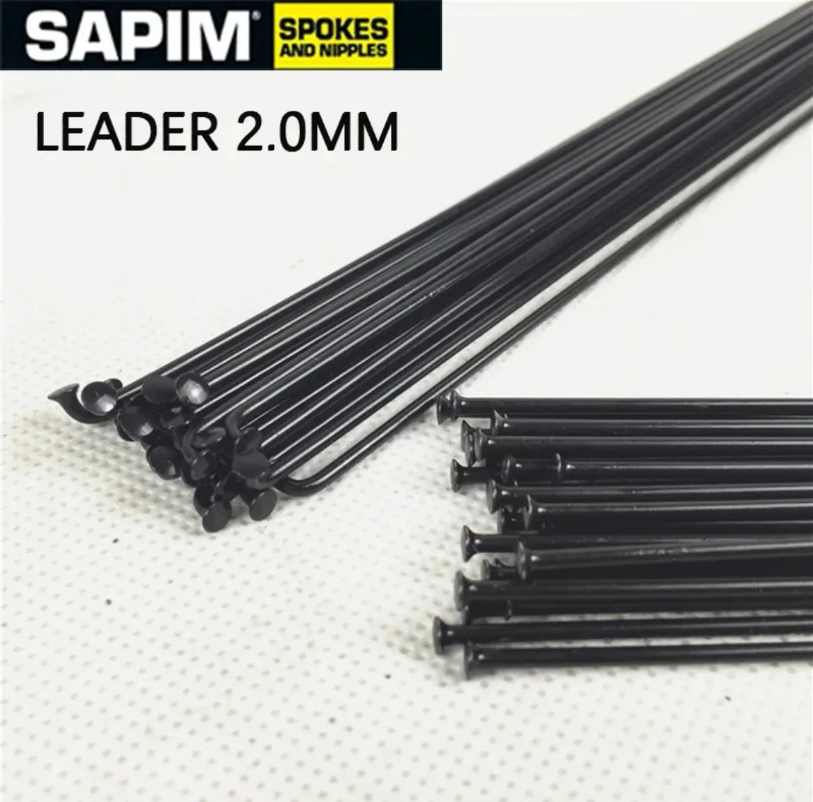 SAPIM leader Spokes14g 2.0MMmountain road bicycle spokes J-bend straightpull Bicycle Spokes with Copper Cap