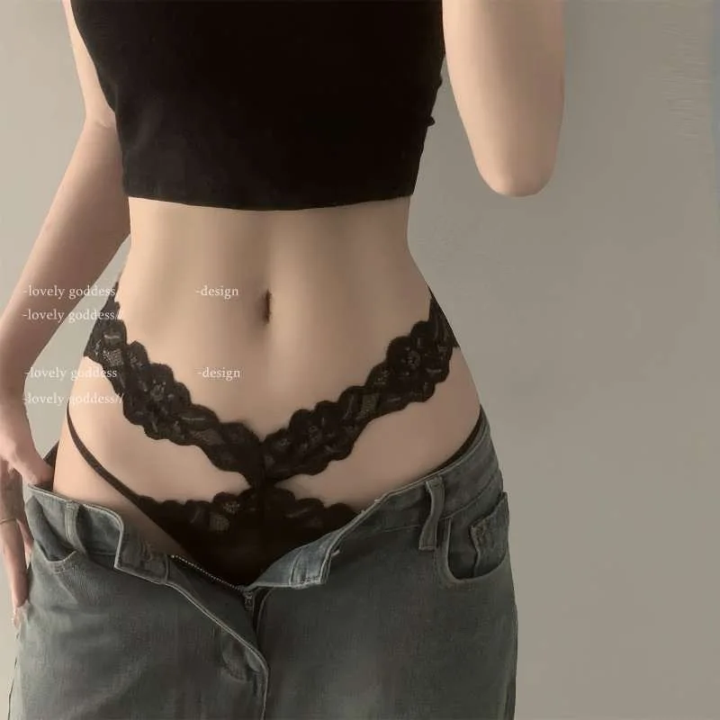 【 1pcs】sexy lingerie of women lace micro thongs of women threads women's underwear romantic lace hollow-out underpants