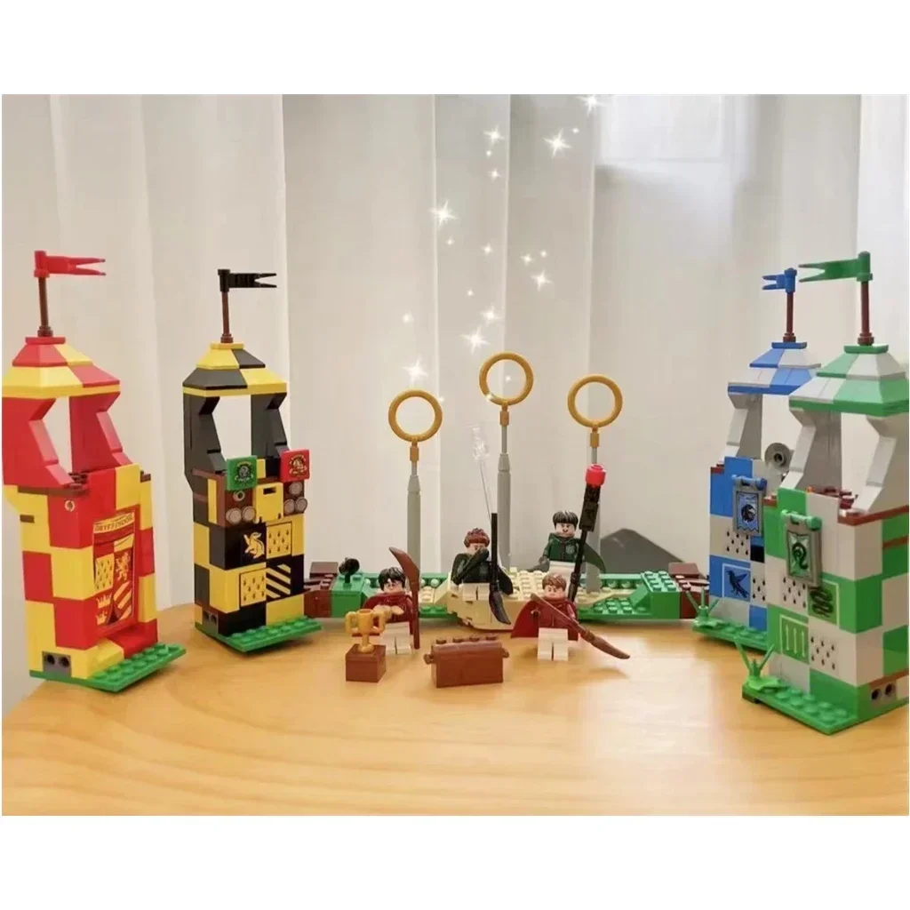 In Stock Hot Toys for Children Quidditch Match Construction Building Blocks Bricks MOC 75956 Birthday Christmas Gifts Model Kit