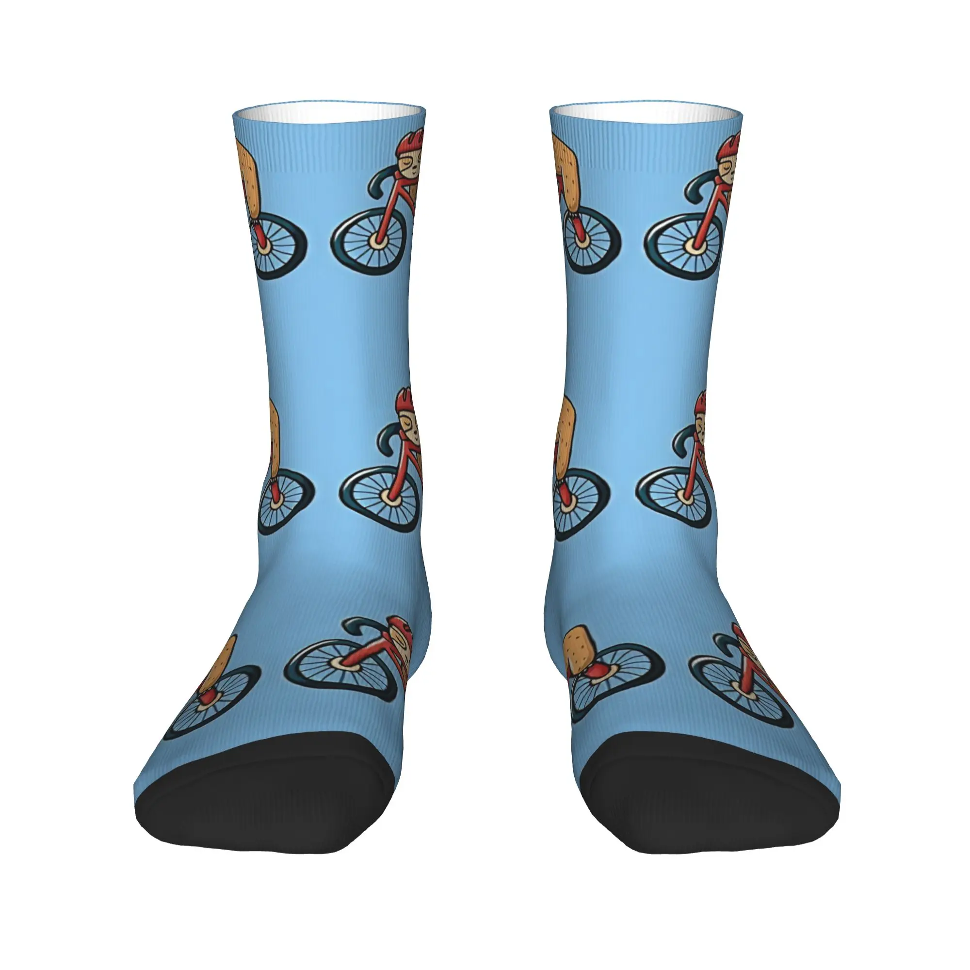 Sleeping Sloth With Bicycle  Socks  Design Stockings Anti Skid Adults Men Socks High Quality Winter Kawaii Climbing Socks