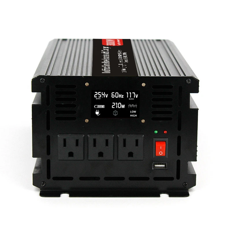 3000w with inbuilt charger power inverter dc ac ups power inverter with charger modified sine wave low cost inverter