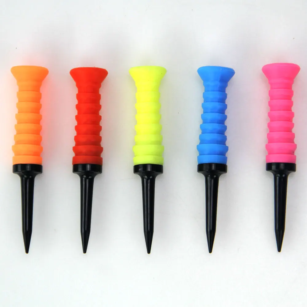 1Pcs Soft Rubber Cushion Top Plastic Golf Tees 83mm 3.26inch Mixed Colors Pack of gift for husband wife kids high quality new