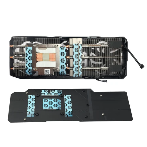 Imagen 2 del producto Disipador de calor para tarjeta gráfica de videojuegos, disipador de calor con plano trasero, 78mm, PLD09210S12HH, para Gigabyte RX 5700 RX 5600 XT