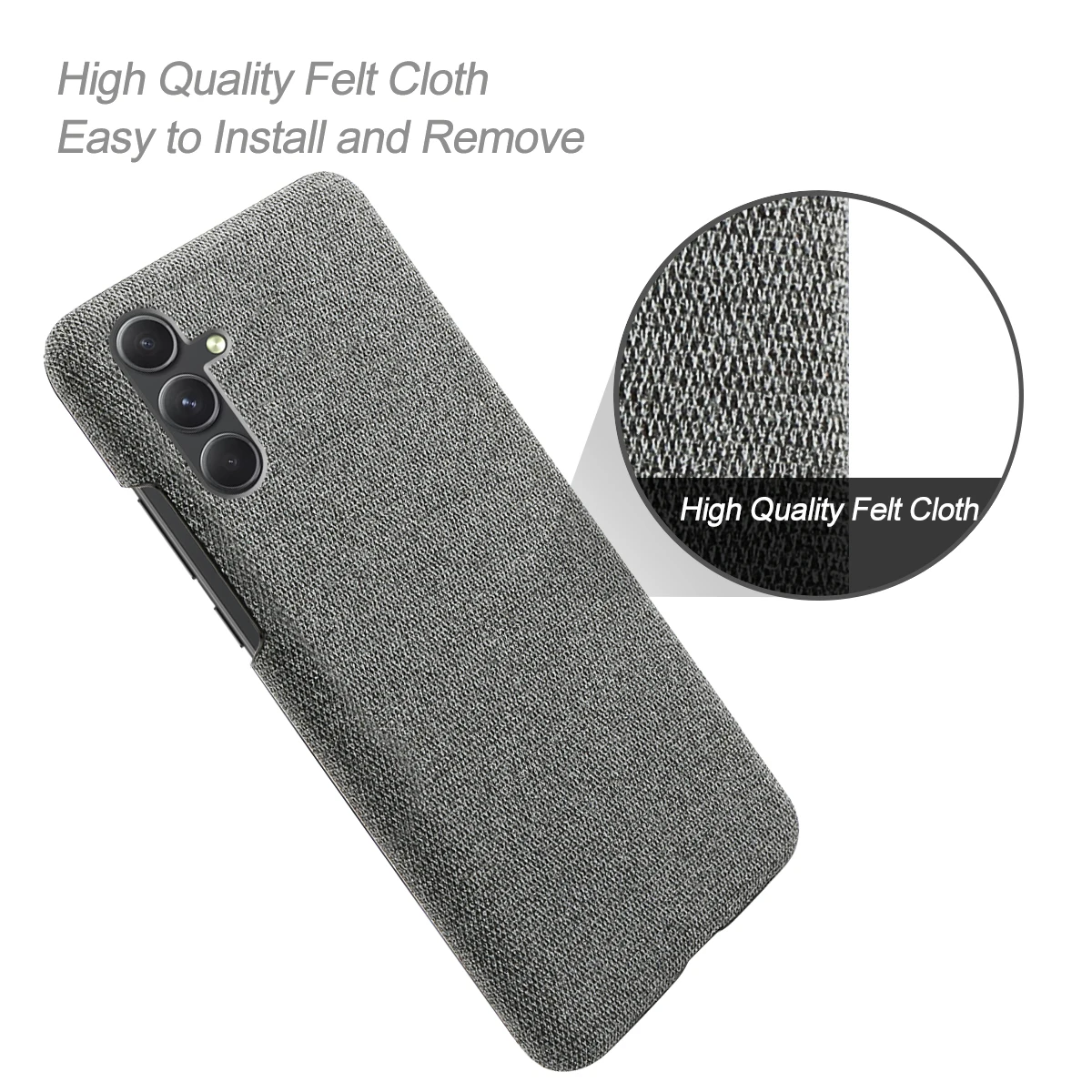 For Samsung Galaxy A55 Case Luxury Fabric Antiskid Cover For Galaxy A55 5G SM-A556V SM-A556B/DS SM-A556E/DS SM-A5560 Cloth Case