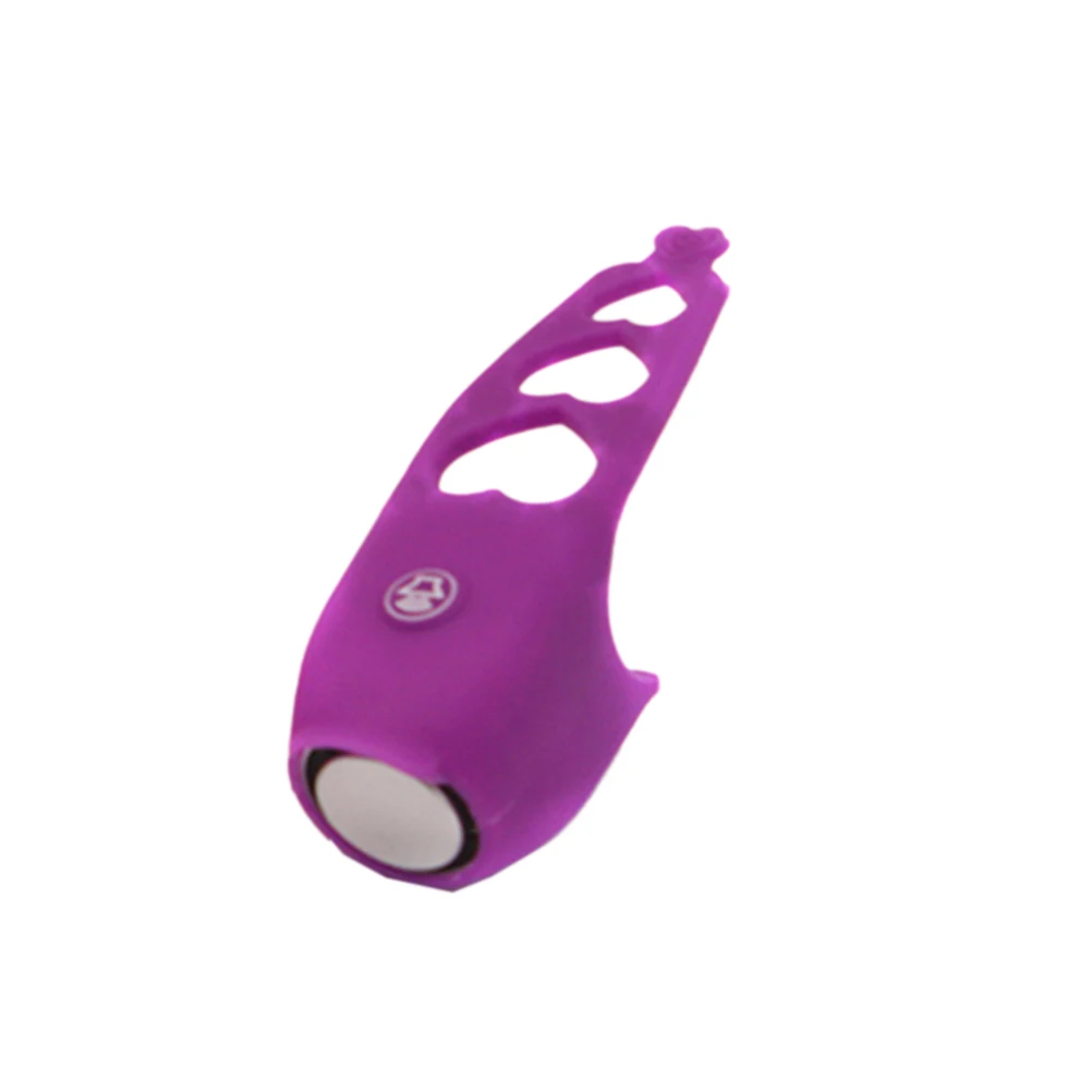 

Electric Cycling Bells Mini Bike Horns Rainproof Mountain Bike Road Bike Handlebar Mount Silicone Ring Bell Accessories (Purple)