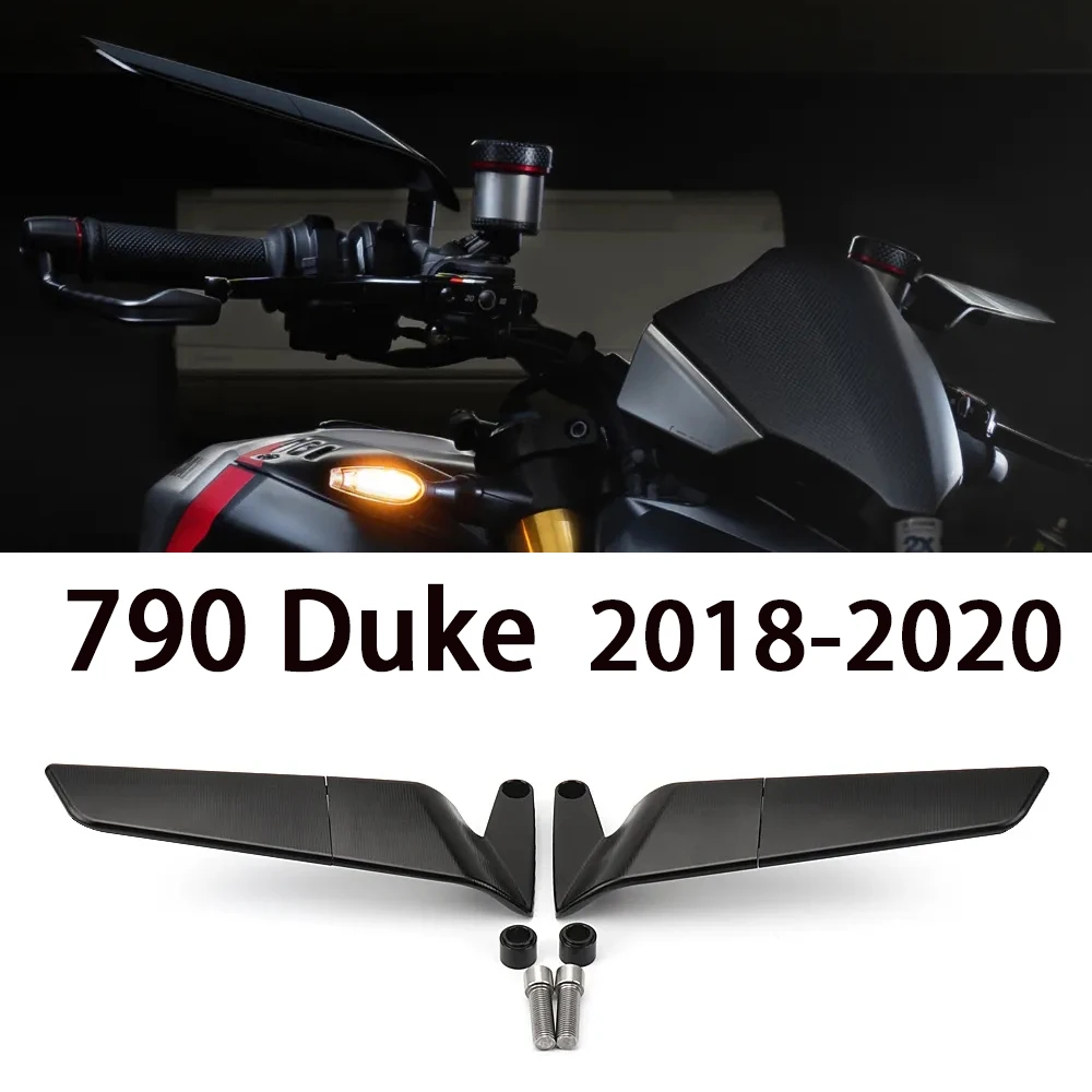 

FOR 790 Duke 790 Motorcycle Mirrors For 790 DUKE Accessorie 2018-2020 Stealth Mirrors Wind Wing Rear View Mirror Sports Wing