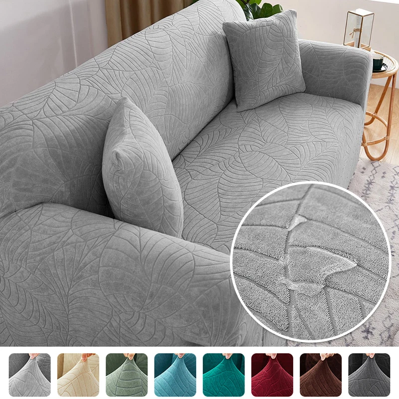 Sofa Cover for Living Room Thick Elastic Jacquard Cover for Sofa Couch Armchair 1/2/3/4 Seater L Shaped Corner Sofa Cover