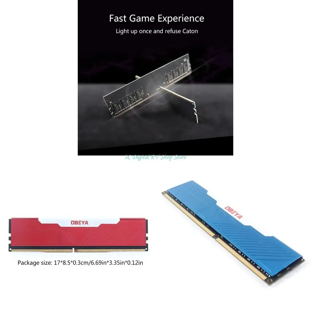 E74D OBEYA 8GB DDR4 UDIMM Memory Module 2666MHz 1.2V 288Pin Unbuffered Desktop Computer Memory Upgrade Support for Amd fo