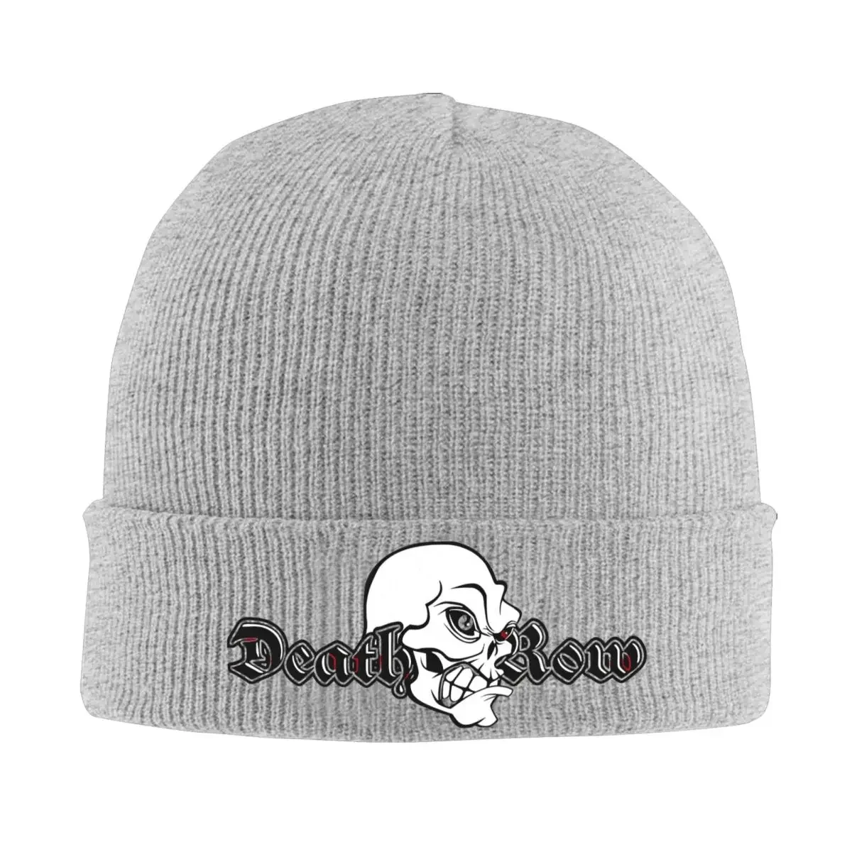 Death Row Records Skull Knitted Hat Beanies Autumn Winter Hat Warm Fashion Cap Men Women