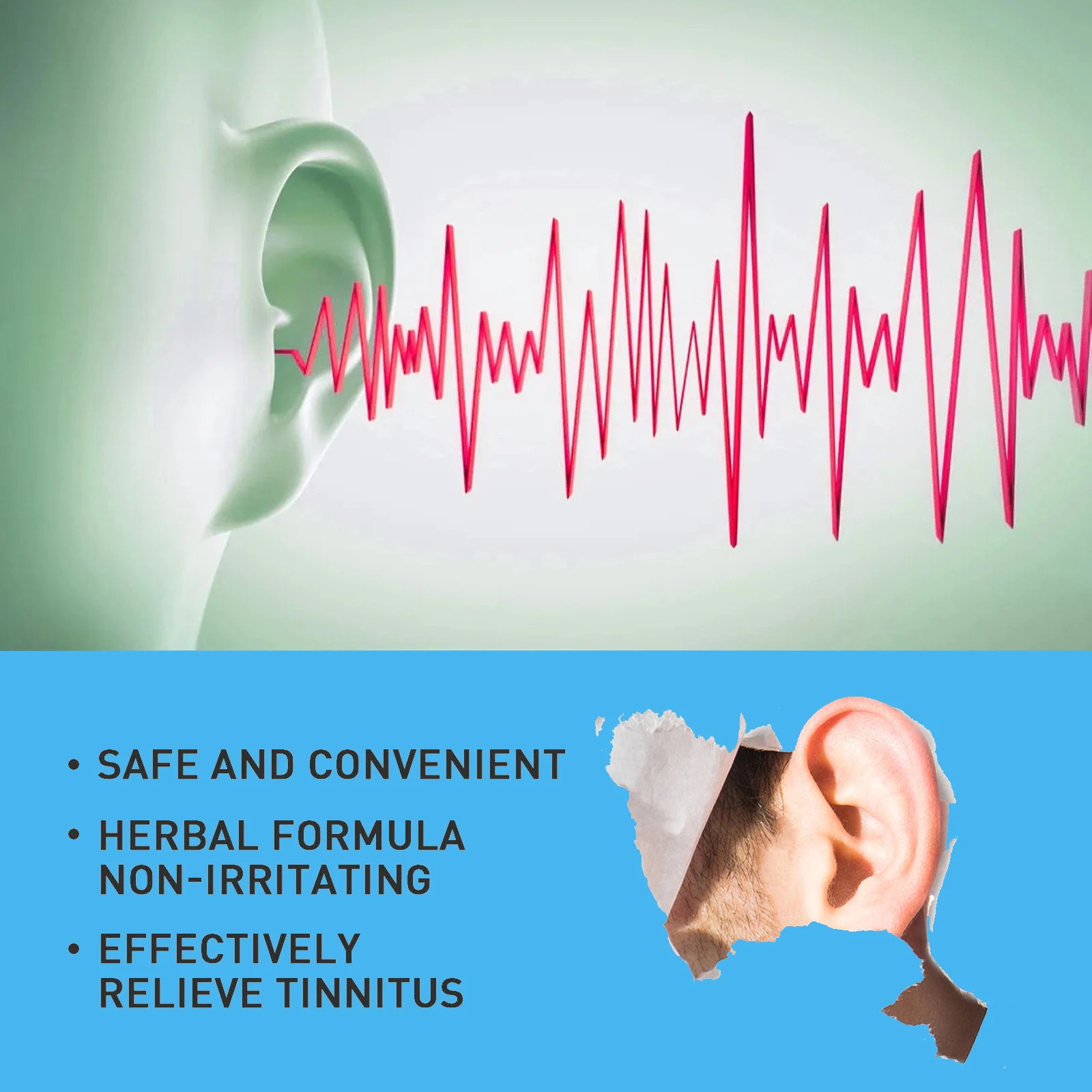 Ear Health Care Herbal Tinnitus Drops Relieve Deafness Prevent Hearing Loss for Tinnitus Symptoms Ringing Relief Earache