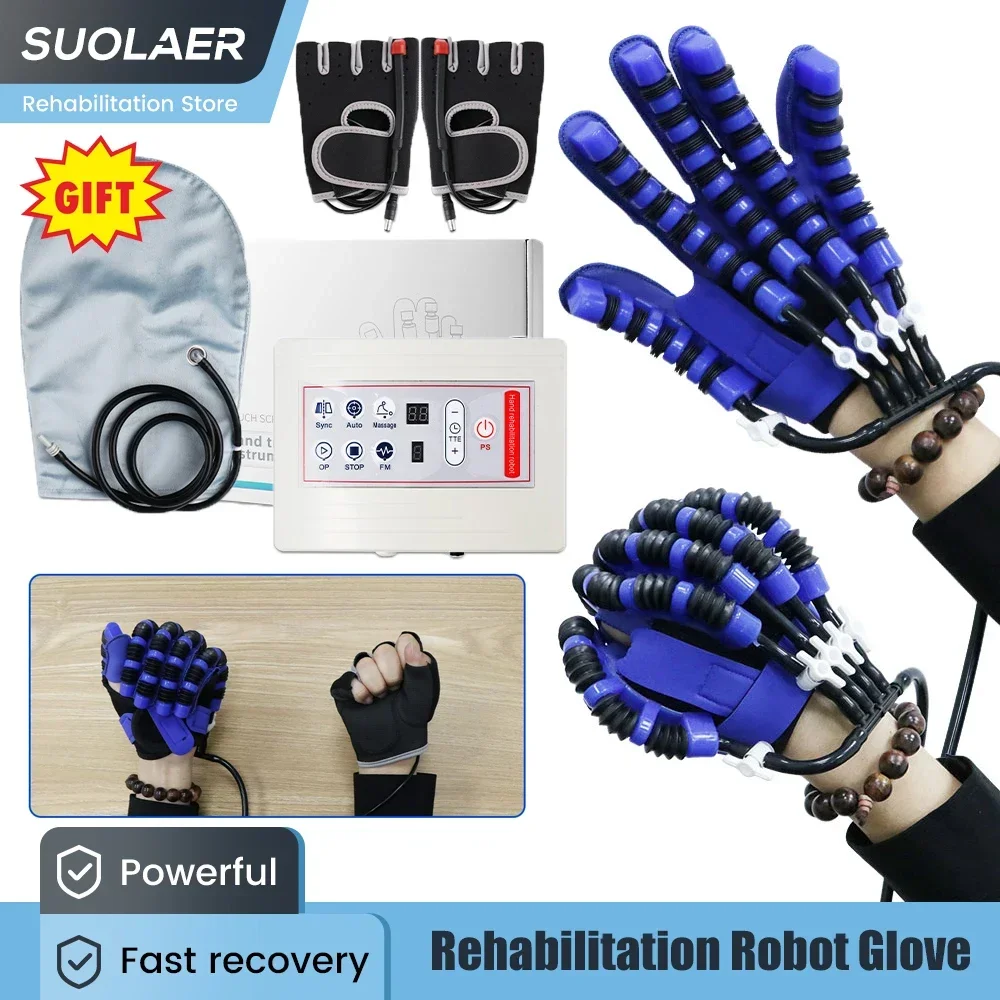 Rehabilitation Robot Gloves Stroke Hemiplegia Hand Exerciser Finger Training Equipment Hand Rehabilitation Trainer Hands Rehab