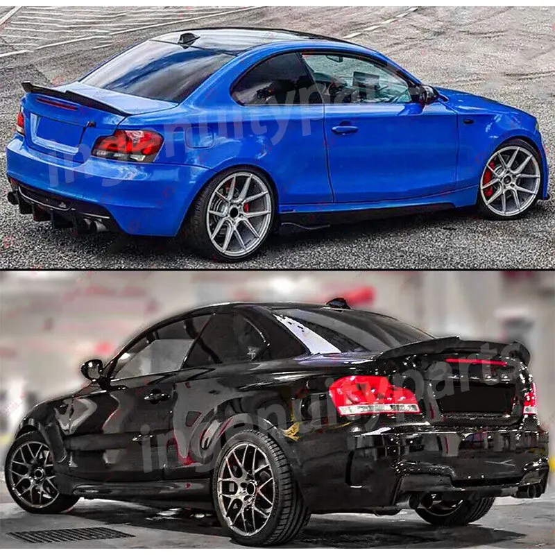 

For BMW E82 PSM Style Painted Spoiler 1 Series Coupe 118d 120d 135i Gloss Black Boot Lip Spoiler 2007 2008 2009 2010 2012 2013
