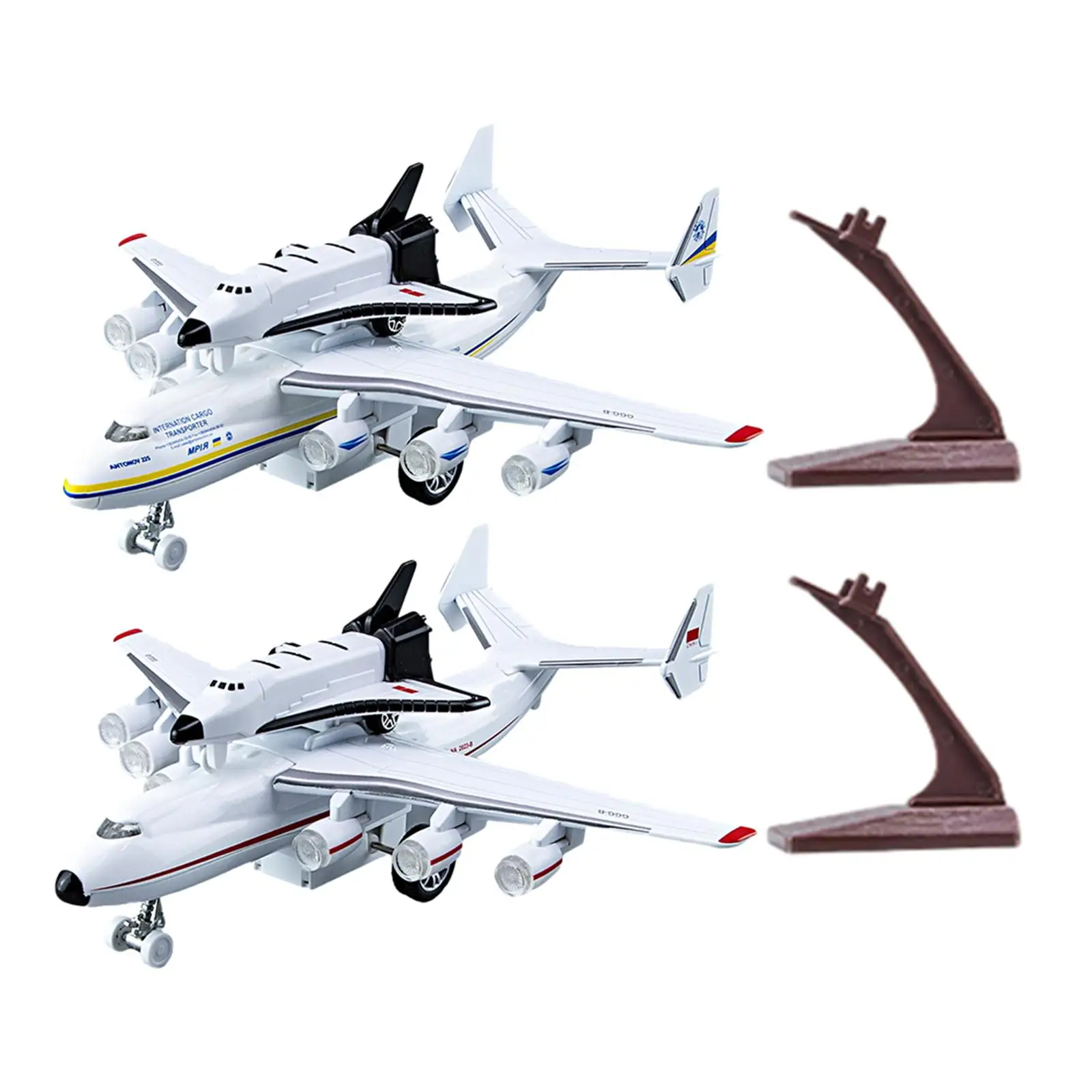 Aerospace transport aircraft model airplane toy with stand for