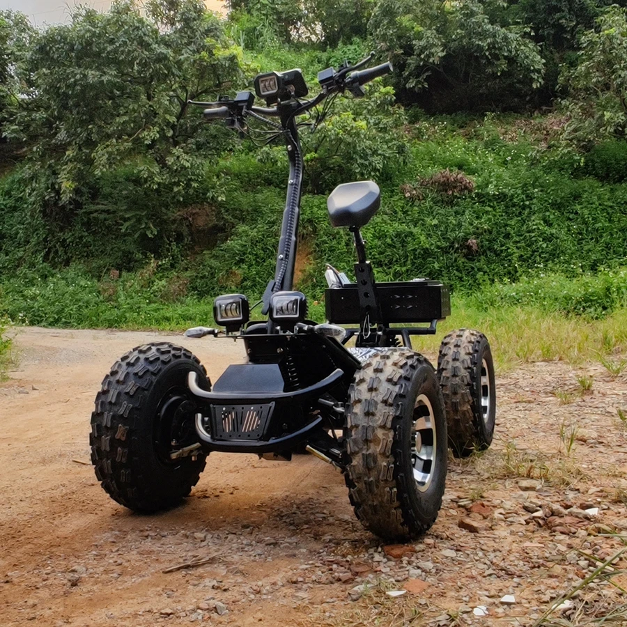 High Quality Renting Business 60v 10000 Watts 4-wheel Beach Electric Scooter All Terrain Vehicles Electric ATV Adult 21 Inch