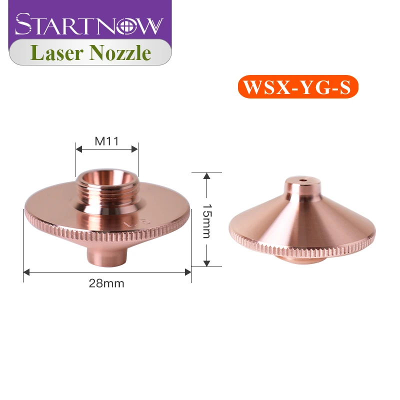 Startnow Laser Nozzle For WSX Precitec HANS Laser Cutting Heads Easy to Install Precision Manufacturing High Quality Jet Nozzle