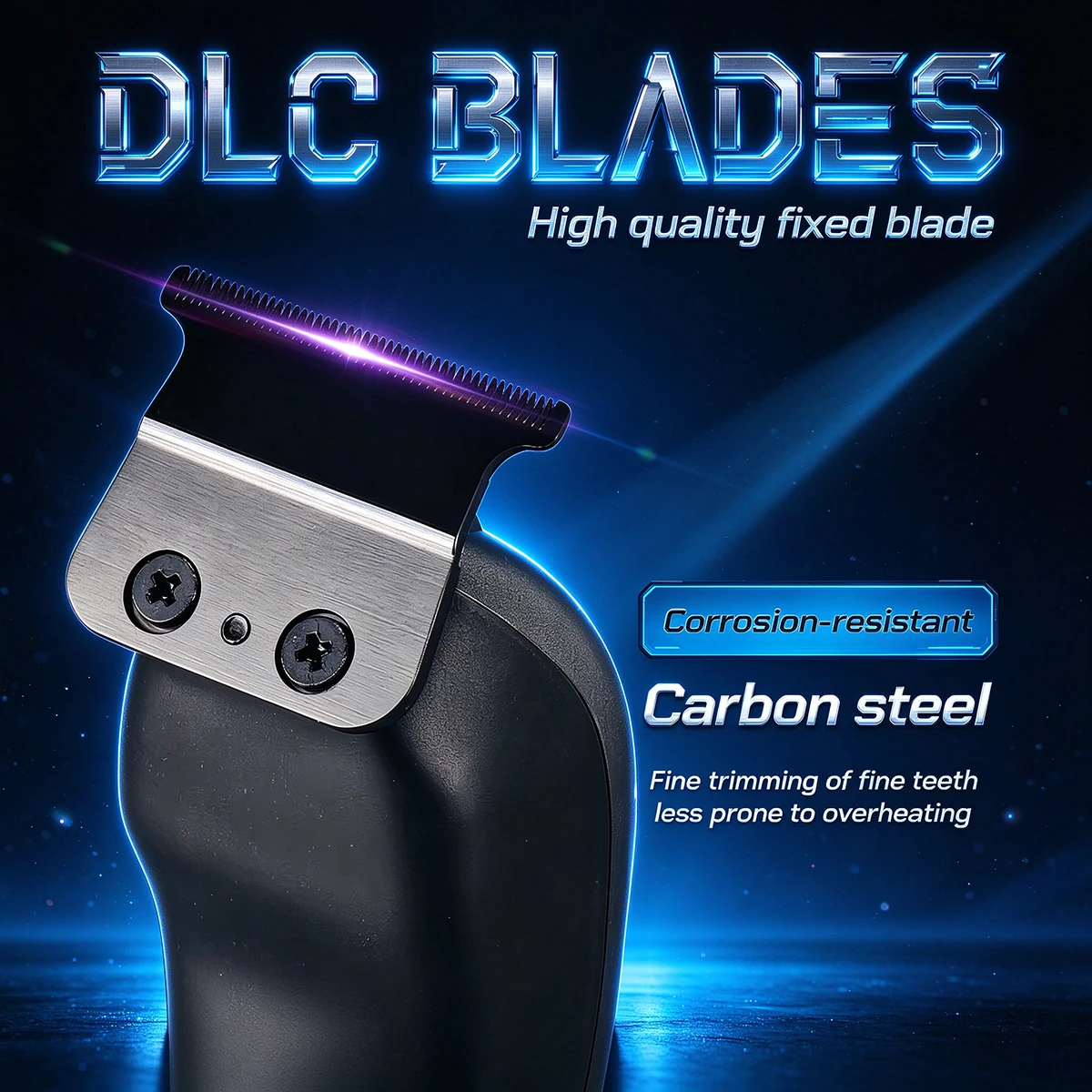 Magnetic levitation motor 9000RPM Professional hair trimmer 633T DLC Blade Men's BRDCLIP Hair Clipper Barber Shop Base Machine