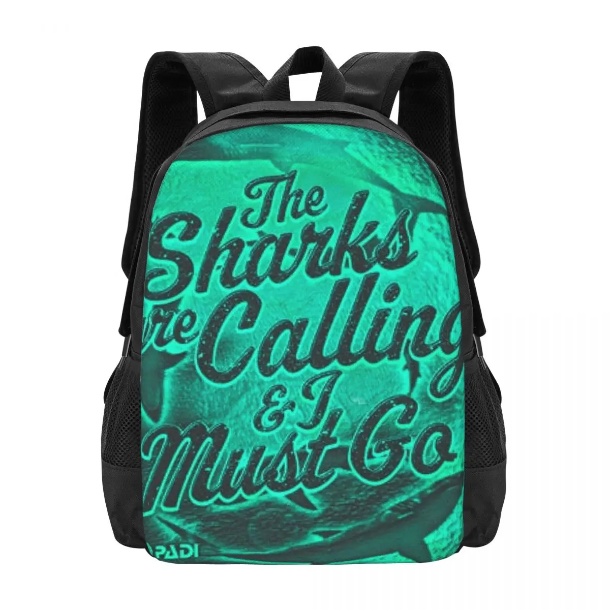 

The Sharks Are Calling Backpack Hot Sale Daypack Large Capacity Boys Girls BookBag School Bag Shoulder Bags for Men Women
