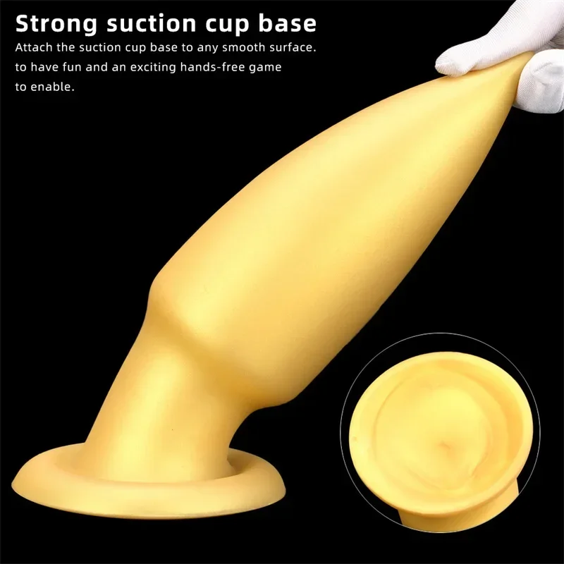 Soft Silicone Huge Anal Plug Dildo Vagina Anus Expander Prostate Massager Big ButtPlug Masturbation Adult Sex Toys for Women Men