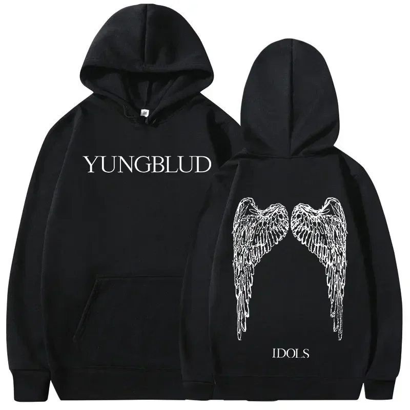 

Худи Yungblud IDOLS Wings Album Tour с принтом, унисекс, в стиле ретро, свободного кроя, для хип-хопа и уличной моды, толстовка с капюшоном для мужчин и женщин