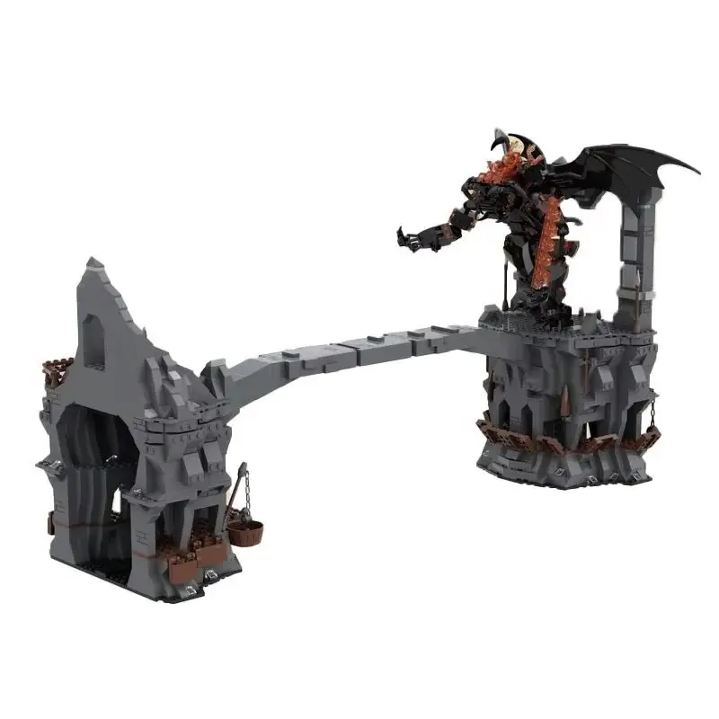 Forno de Doom ou Piscina Proibida ou Queda de Osgiliath Modelo de Arquitetura MOC Blocos de Construção Montar Tijolos Anel Brinquedos Presente