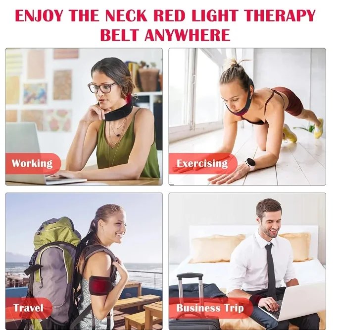 

Глубоко проникающий пояс для лечения ближнего инфракрасного света для успокаивания боли в шее и плечах, профессиональное устройство для домашнего здравоохранения