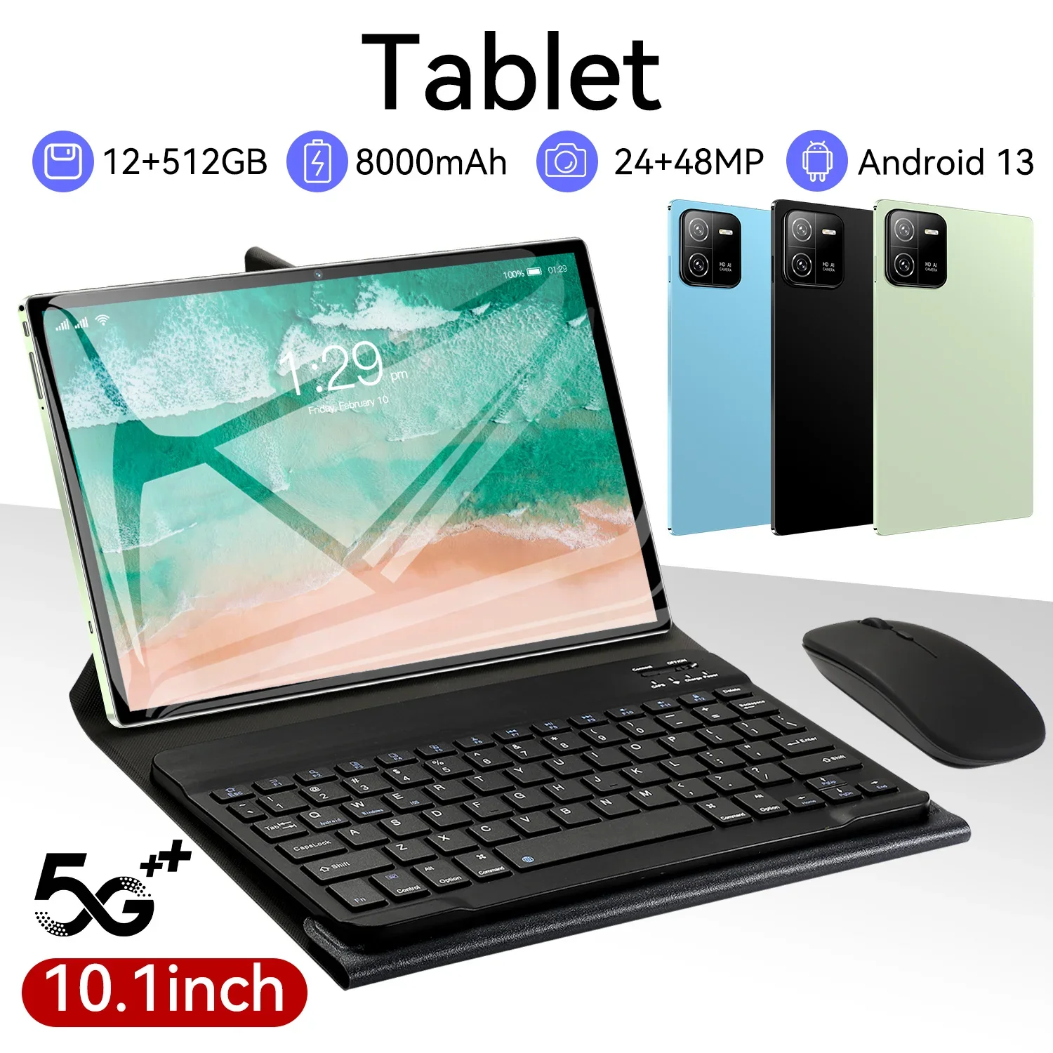 

2024 New Pad 6 PRO Tablet Android 14 16GB 1T 11 inch HD 4K 20000mAh 5G Dual SIM Dual Standby Phone GPS WPS WiFi Tablet Portable