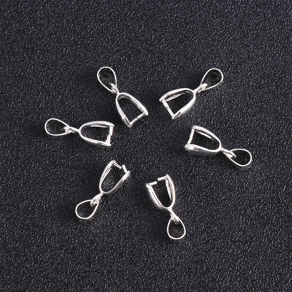 

50 Pcs Buckle Accessories Metal Pinch Clip Bead Connector Pendant Jewelry Findings Clasp Bracelet Necklace Diy Supplies