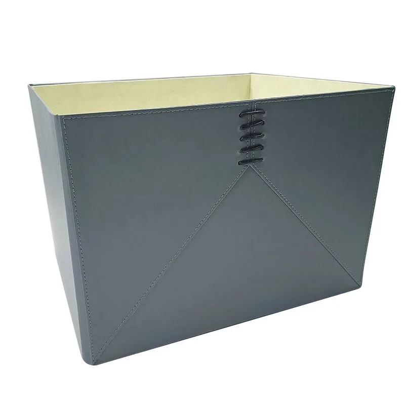 Folding Storage Box Leather Clothes Organizer Boxes Large Closet Organization Bins Luxury Organizing Cases Organizers Furniture