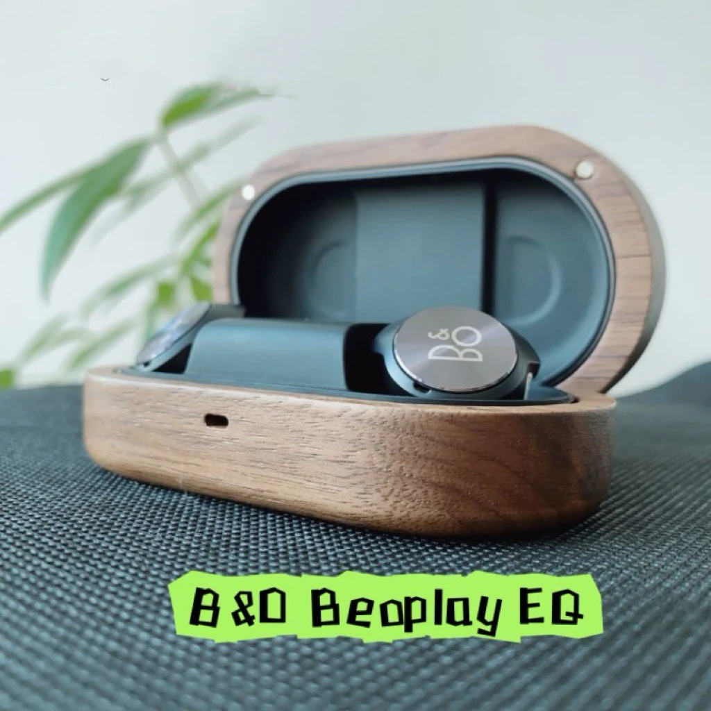 B&O Beoplay EQ Active Noise Cancelling True Wireless Bluetooth Headphones Walnut Headphone Case Drop-proof