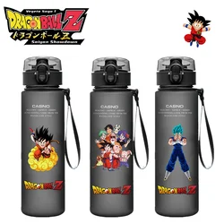 Bottiglia d'acqua Dragon Ball da 560ml Son Goku Super Saiyan tazza da bere di grande capacità tazza d'acqua portatile per sport all'aria aperta regali di festa