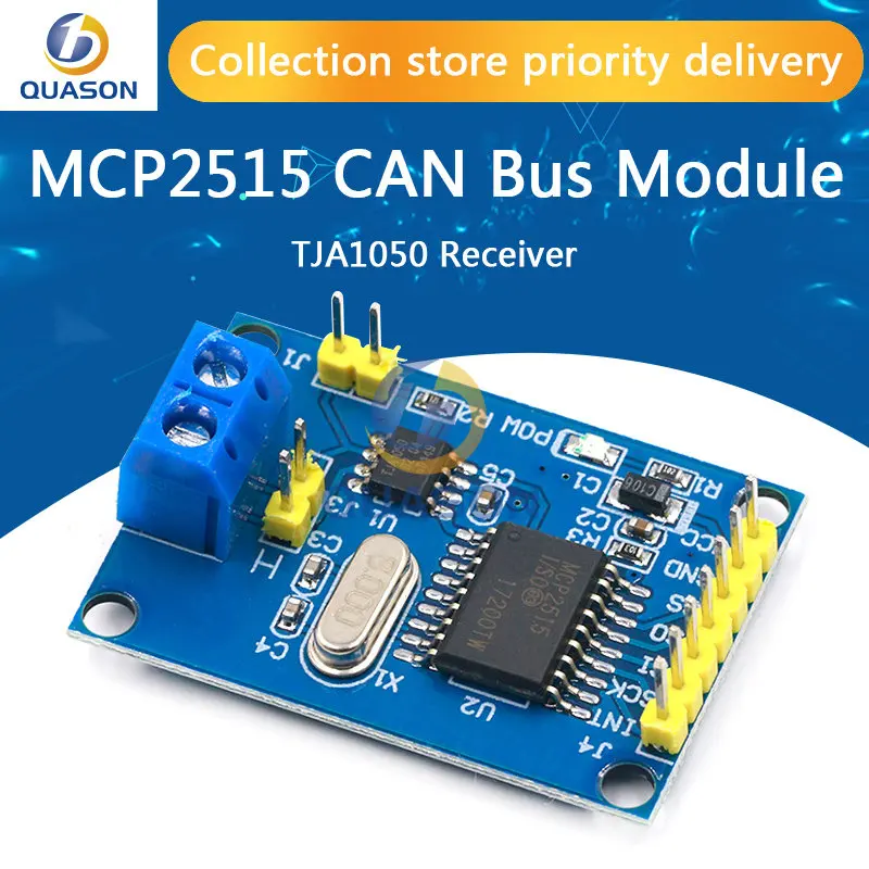 MCP2515 CAN Bus Module TJA1050 receiver SPI For 51 MCU ARM controller