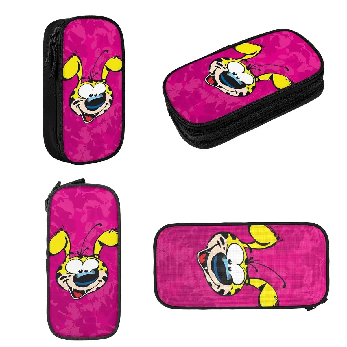 Marsupilami Face Pencil Cases Big Capacity Pen Bags Pen Box Pencil Pouch For Boys Girls Students Stationery School Office