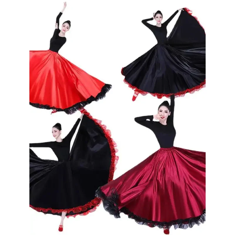 Flamenco Skirts Spanish Dress For Women Gypsy Swing Skirt Chorus Stage Performance Spain Bullfighting Big Dance Costumes