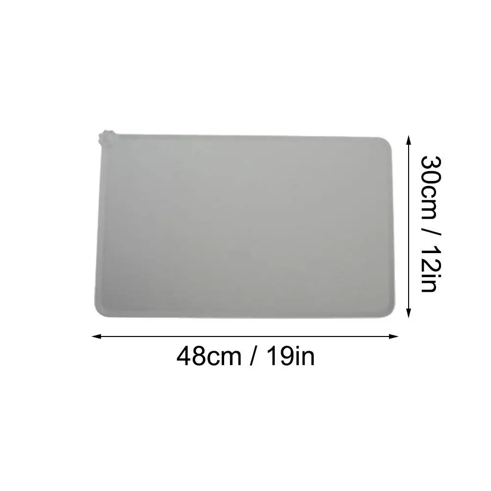 Alfombrilla impermeable de silicona para mascotas, Mantel Individual para alimentación de perros y gatos, de Color sólido, fácil de lavar