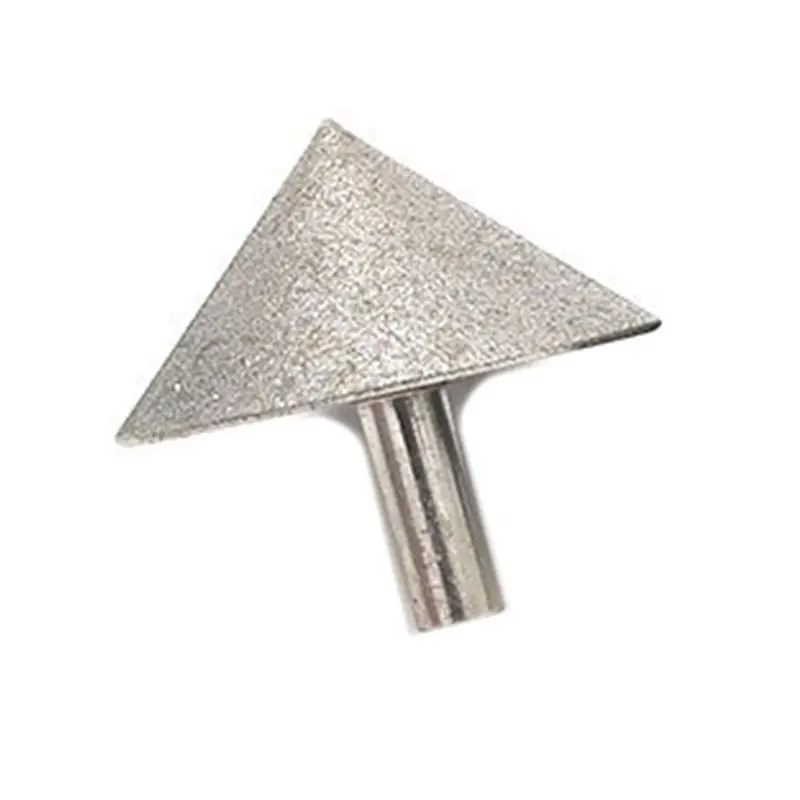 Electroplated Diamond 20-50mm Cone Chamfer Grinding Head Stone Glass Chamfering Dropship