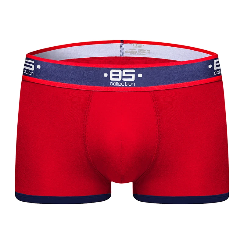 BS Mens Boxers Sexy Men Underwear Mens Underpants Male Panties Shorts Penis Pouch Gay Cotton Comfortable Boxers Male Underwear