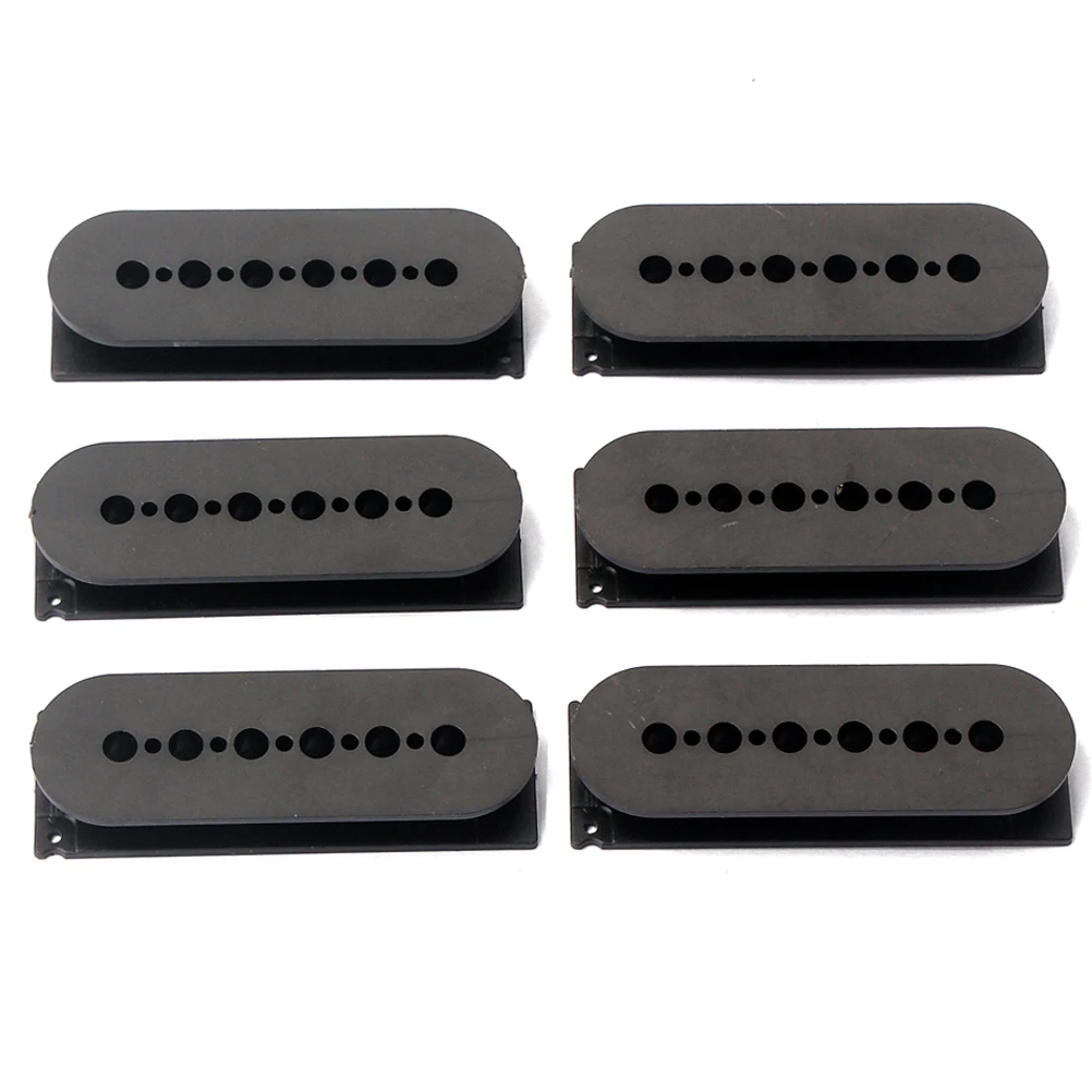 

6pcs GB804 Electric Guitar Double Coil 6 Strings Pickup Humbucker Slug Bobbin Cover for PB Bass (Black)