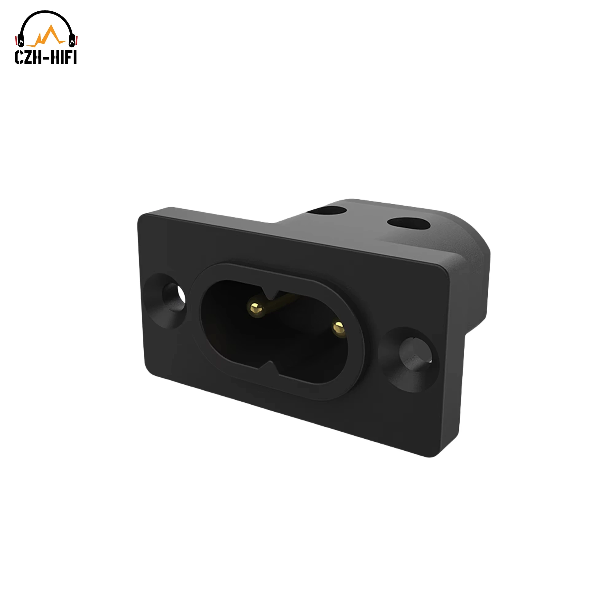 

1pc Viborg Hi-End VI08G 2pin Male AC Power Socket Pure Copper Gold Plated IEC320 C7 Electrical Receptacle DIY Kits