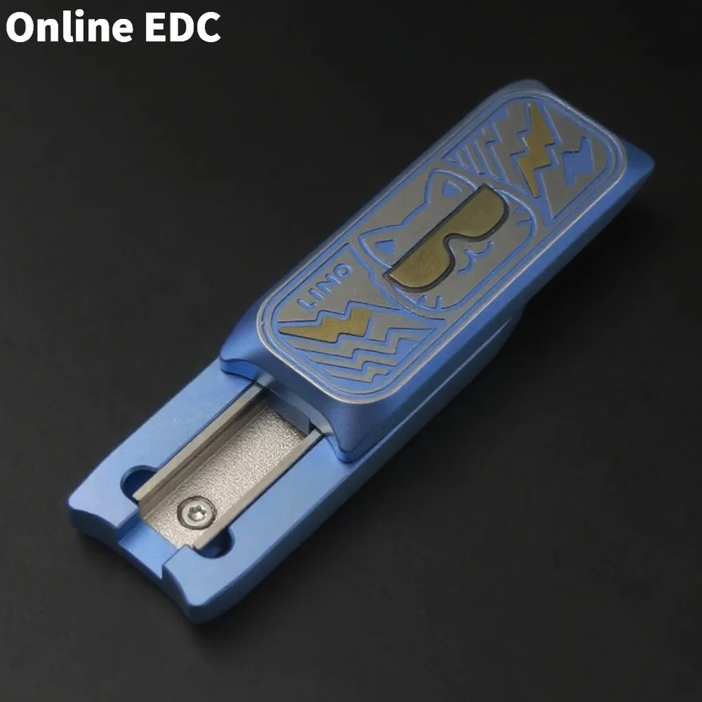 Giocattoli EDC usati LINO EDC Limbo Nuovo colore Titanio Meccanico Push Slider Giocattolo antistress Accessori da scrivania per ufficio Giocattolo novità