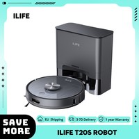 ILIFE T20S Robot Vacuum Cleaner 5000Pa Suction Power, 260mins Runtime, Self-Emptying Station System, LDS Navigation, App Control