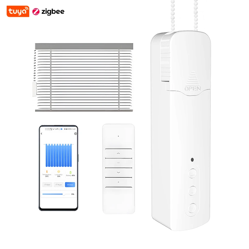 Zigbee Tuya Electric Roller Shutter Motor Blind Motorized Zebra Blinds Home Automation Connected Switch Rolloer Rolling Window