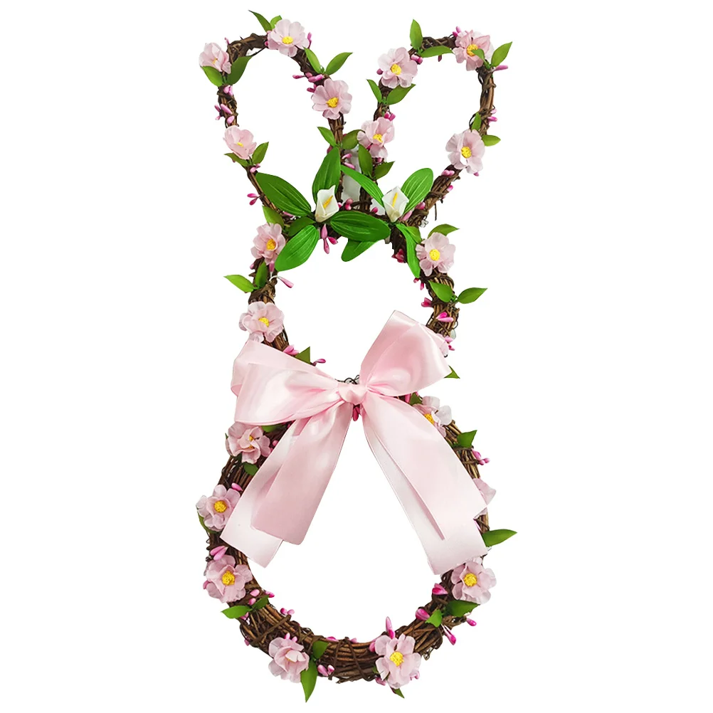 

Easter Wreath Flower Ring Artificial Wall Hanging Decor Hanging Decor For Front Door Garden Wedding Party Festival Scene