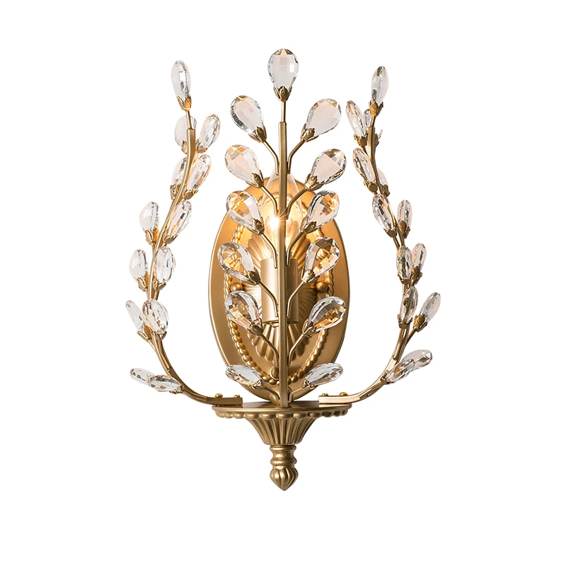 

Creative personality aisle crystal living room TV background wall wall lamp