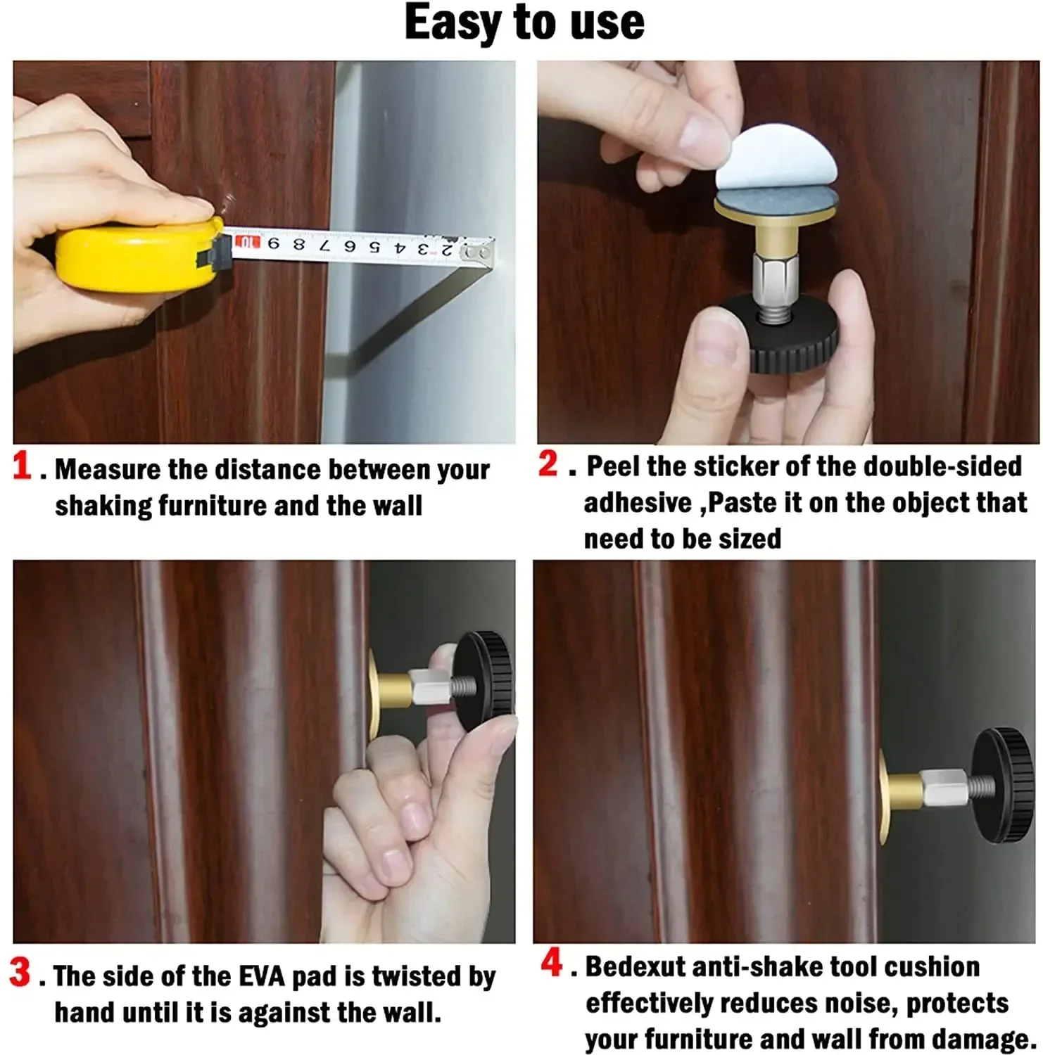 Prevents the Bed From Making Abnormal Noises and Shaking Parts Wood Furniture Legs Fixtures Furniture Anti-fall Device Home image 4