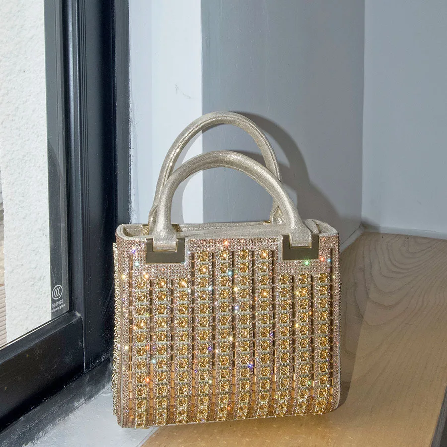 مأدبة الماس حقيبة معدنية شيونغسام حقيبة يد ريترو حقيبة مربعة صغيرة